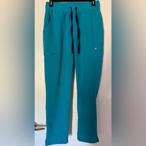 SP Figs Teal HW Yola Skinny Scrub Pant for Women